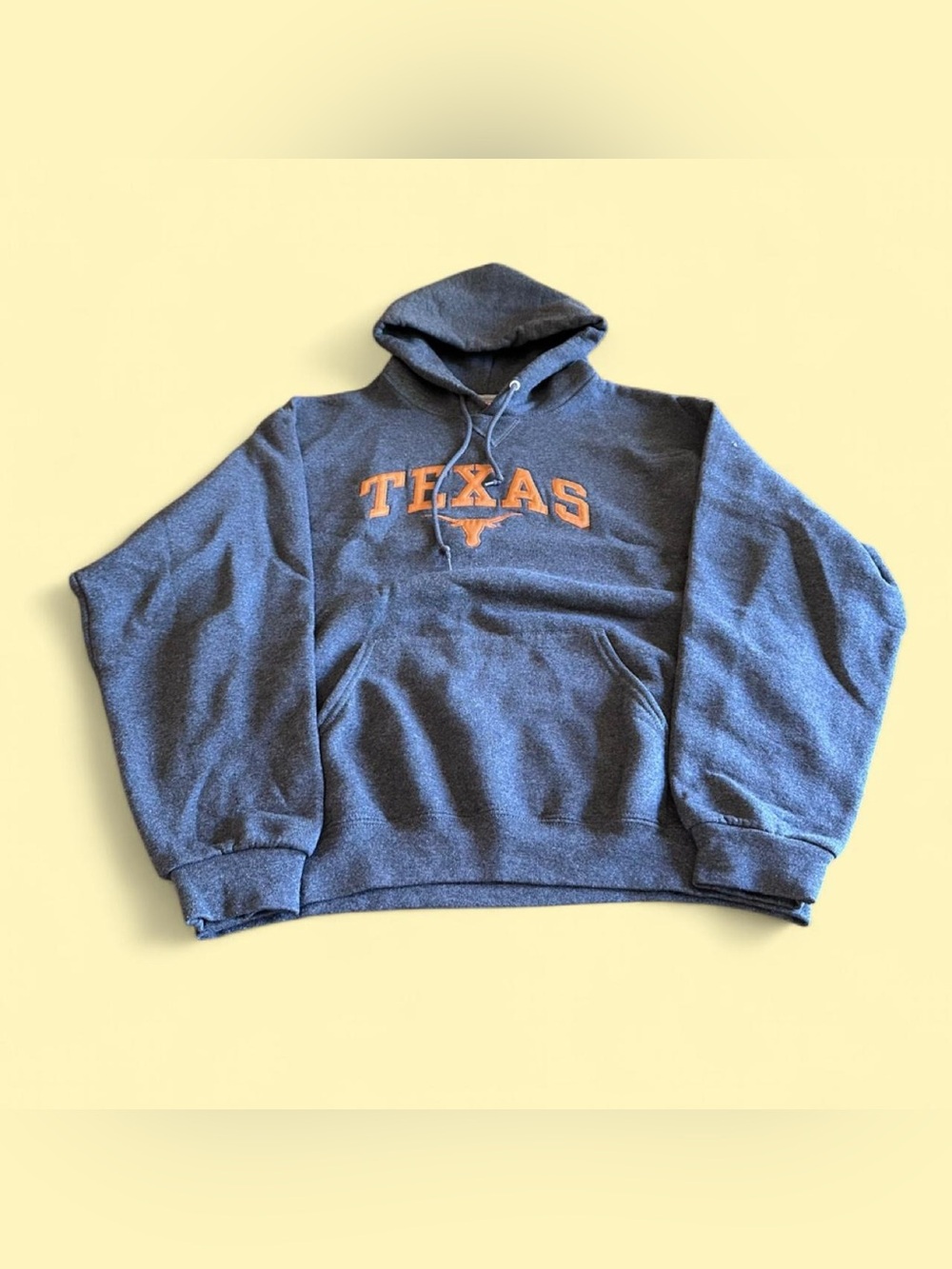 Texas Longhorns Hoodie Men’s L Gray Russell Athletic Pullover
